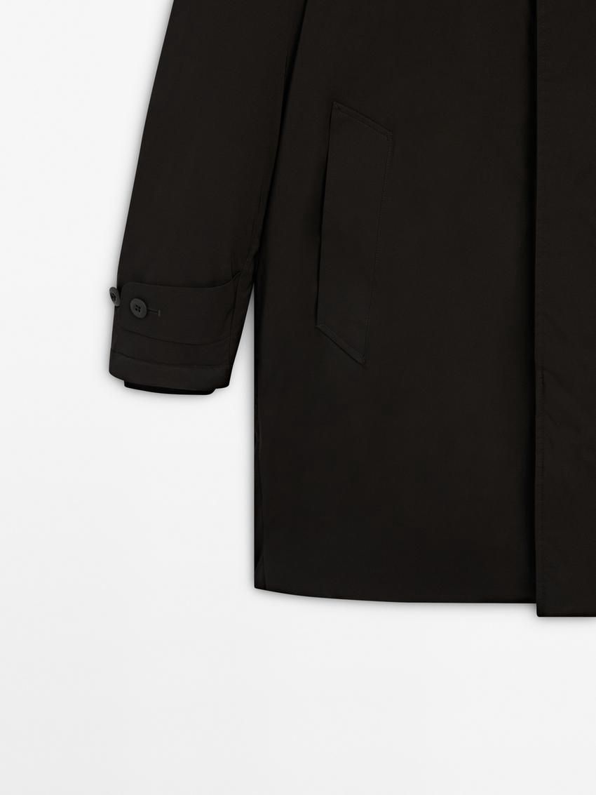 Massimo Dutti Long Down Men Parka Black | US-OY7409215