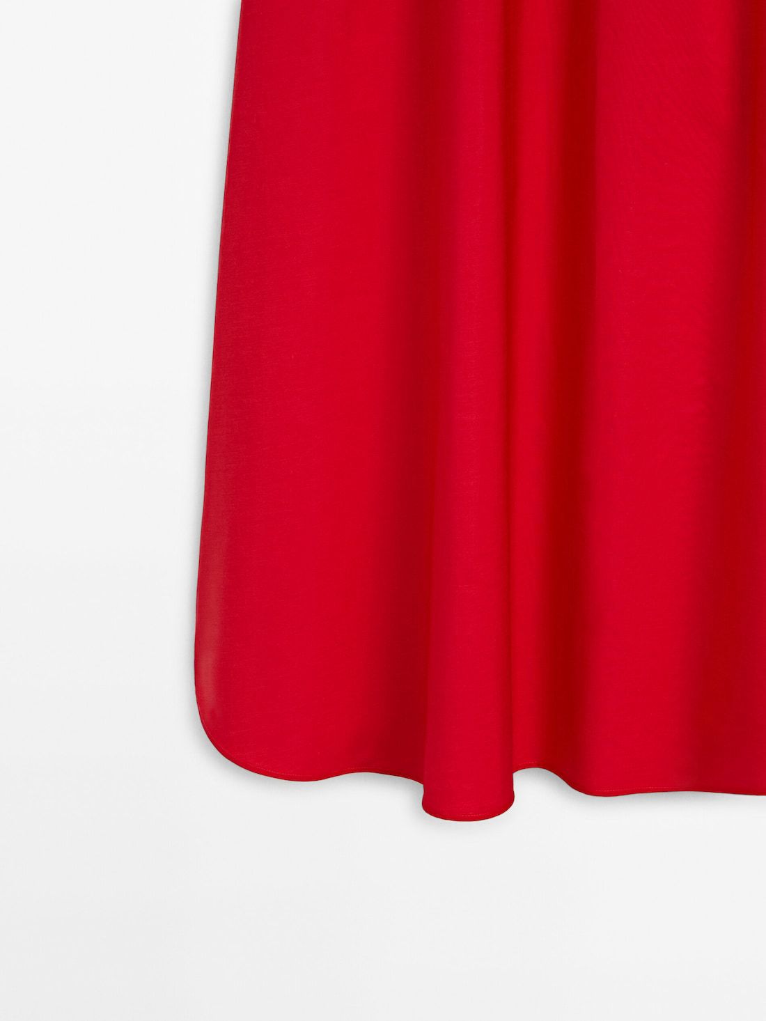 Massimo Dutti Long Maxi With Elasticated Waistband Women Skirts Red | US-JD5746309
