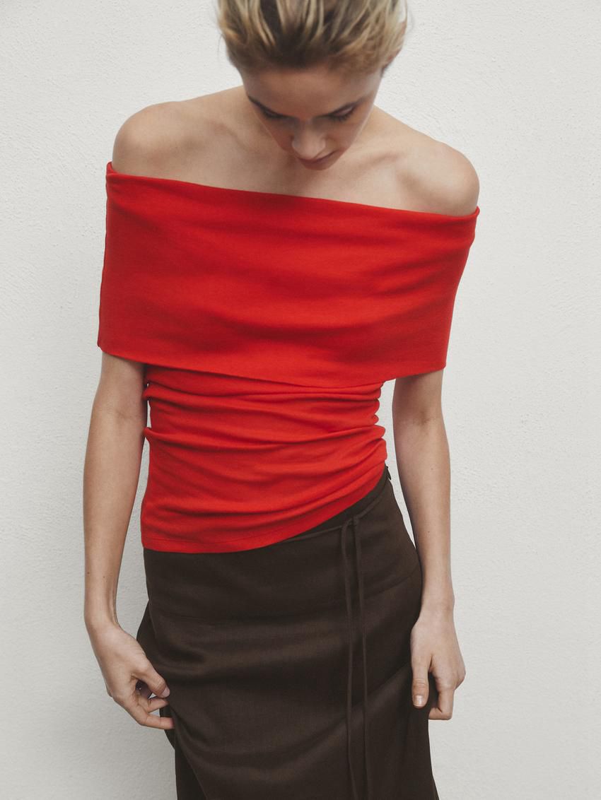 Massimo Dutti Long With Drawstring Detail Women Skirts Chocolate | US-KZ8379016