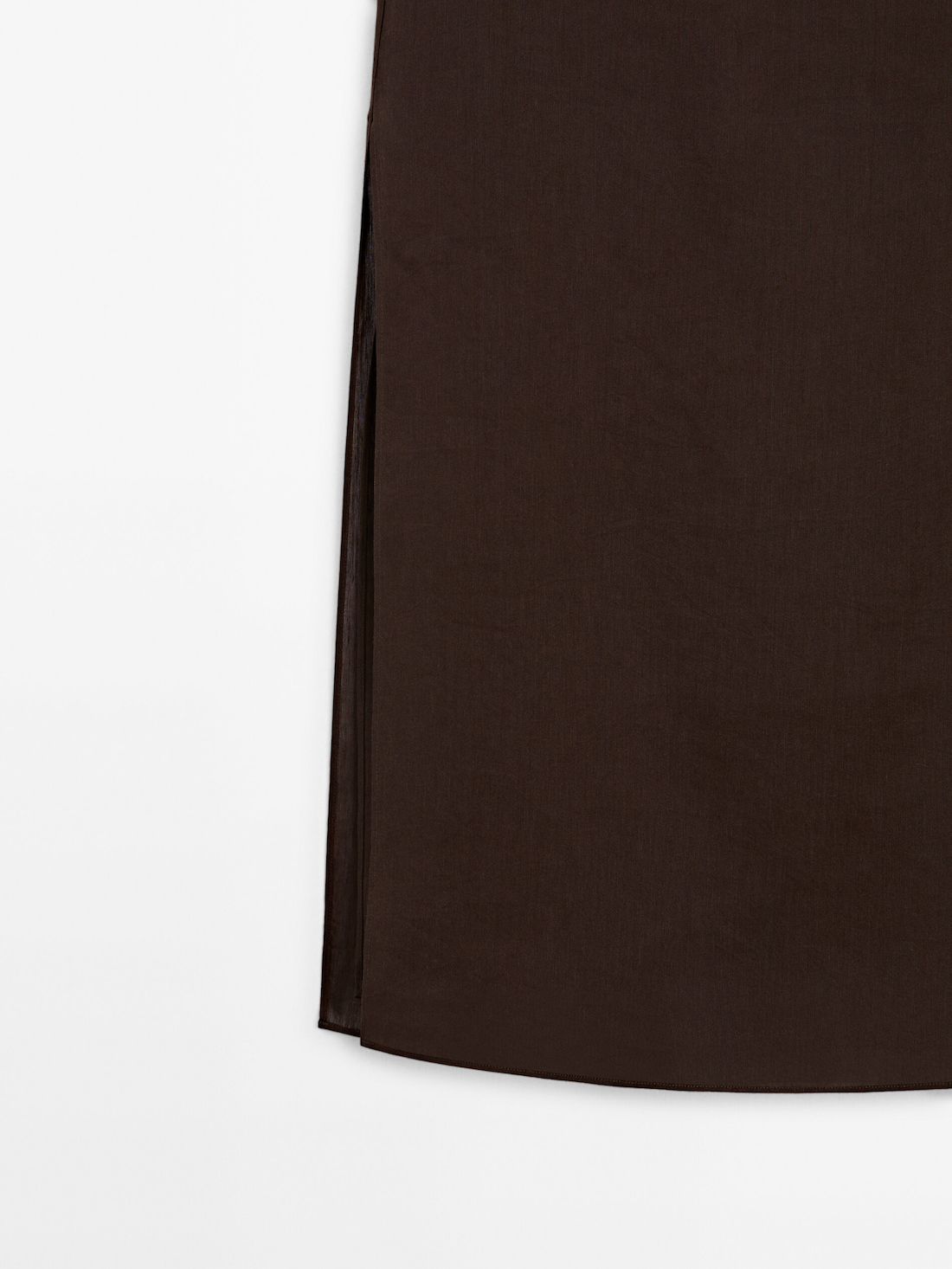 Massimo Dutti Long With Drawstring Detail Women Skirts Chocolate | US-KZ8379016