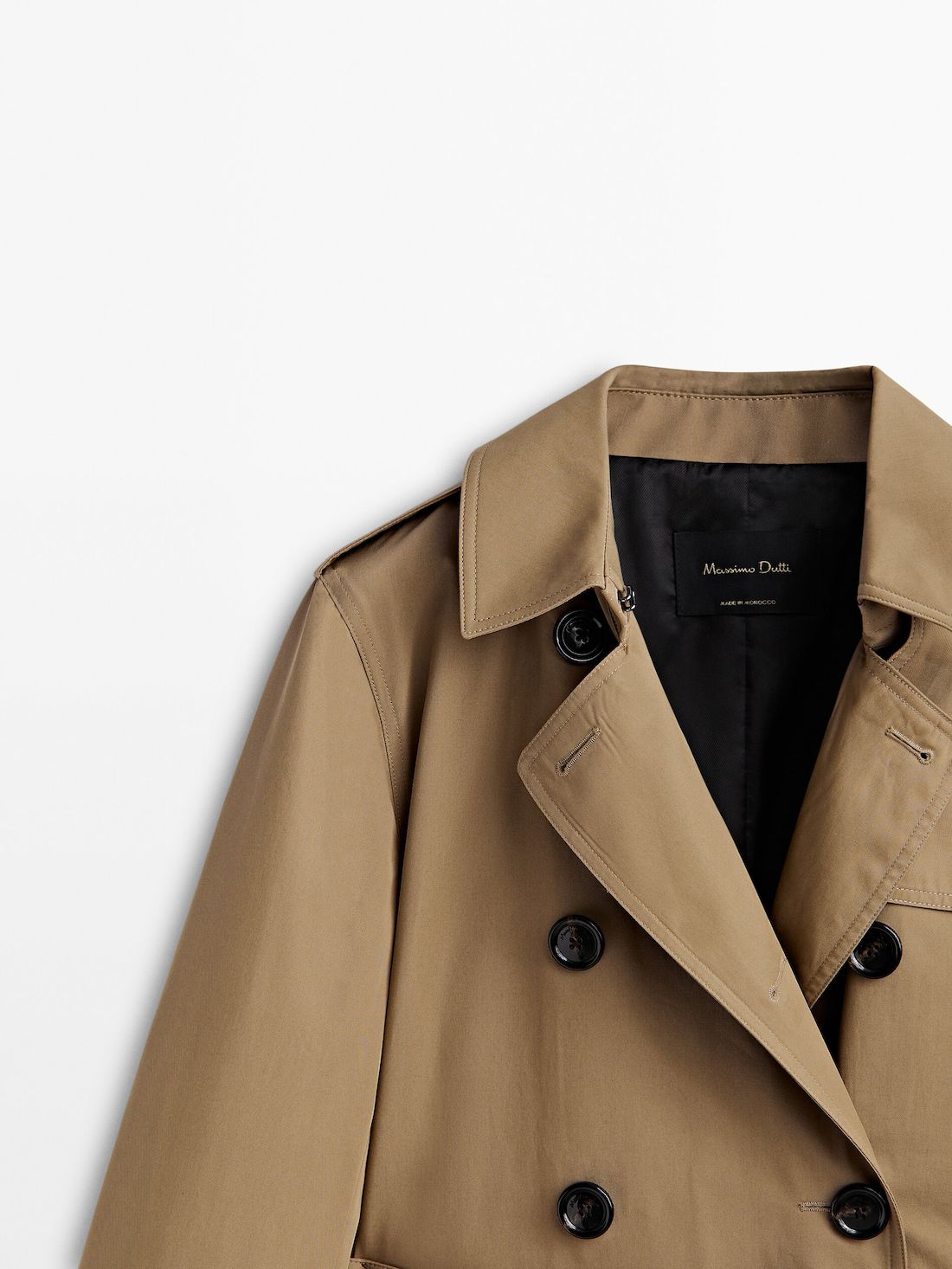 Massimo Dutti Long Women Trench Coat Brown | US-ND4587693