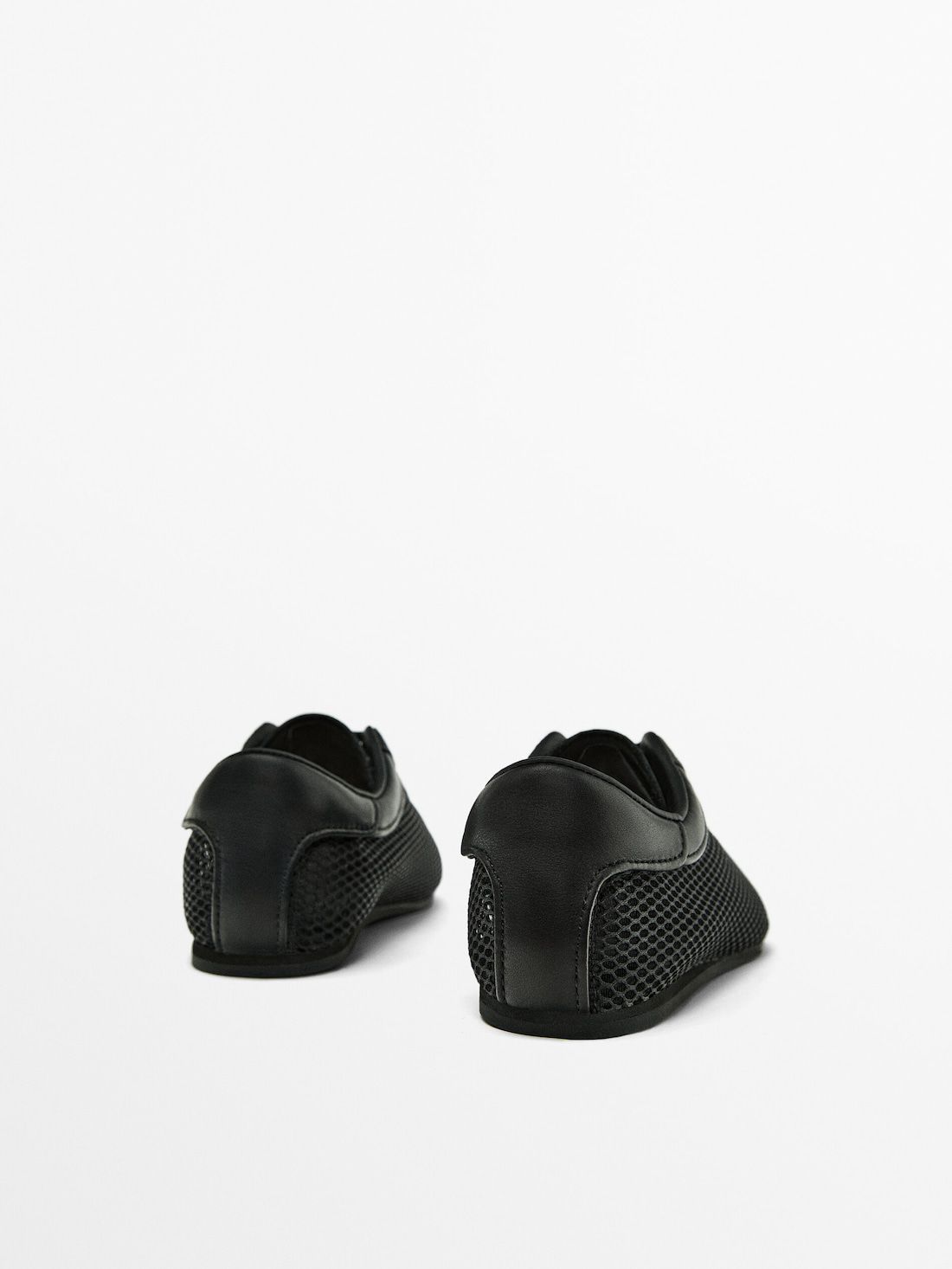 Massimo Dutti Mesh Women Sneakers Black | US-OE0486359