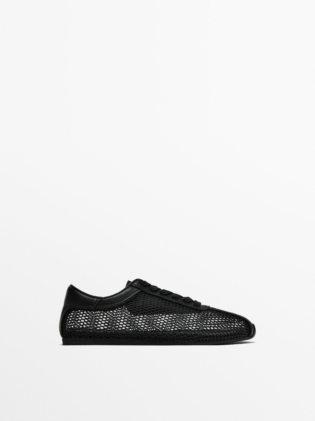 Massimo Dutti Mesh Women Sneakers Black | US-OE0486359