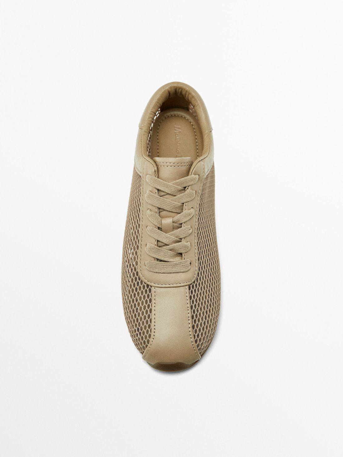Massimo Dutti Mesh Women Sneakers Light Brown | US-MB4627810