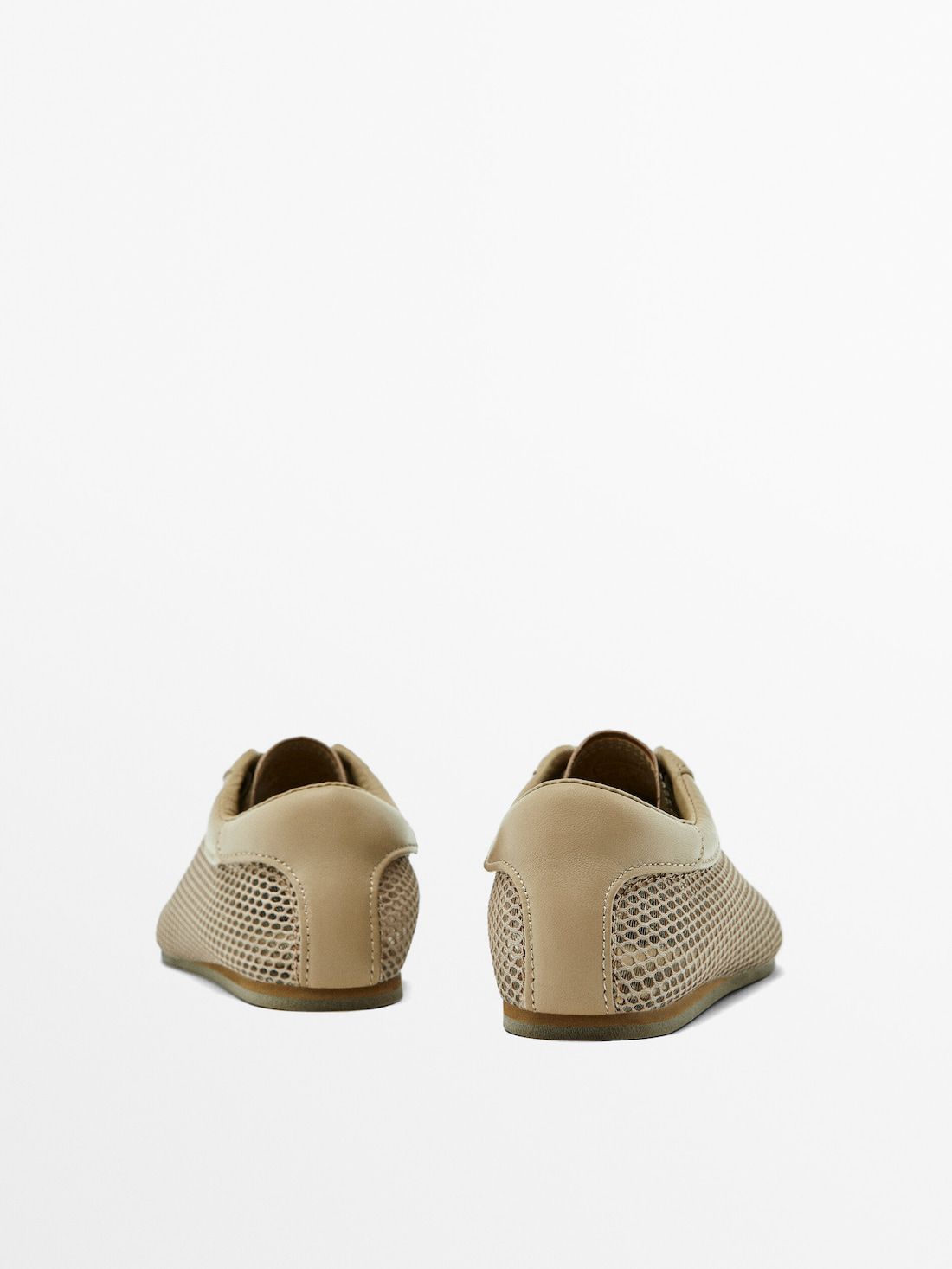 Massimo Dutti Mesh Women Sneakers Light Brown | US-MB4627810