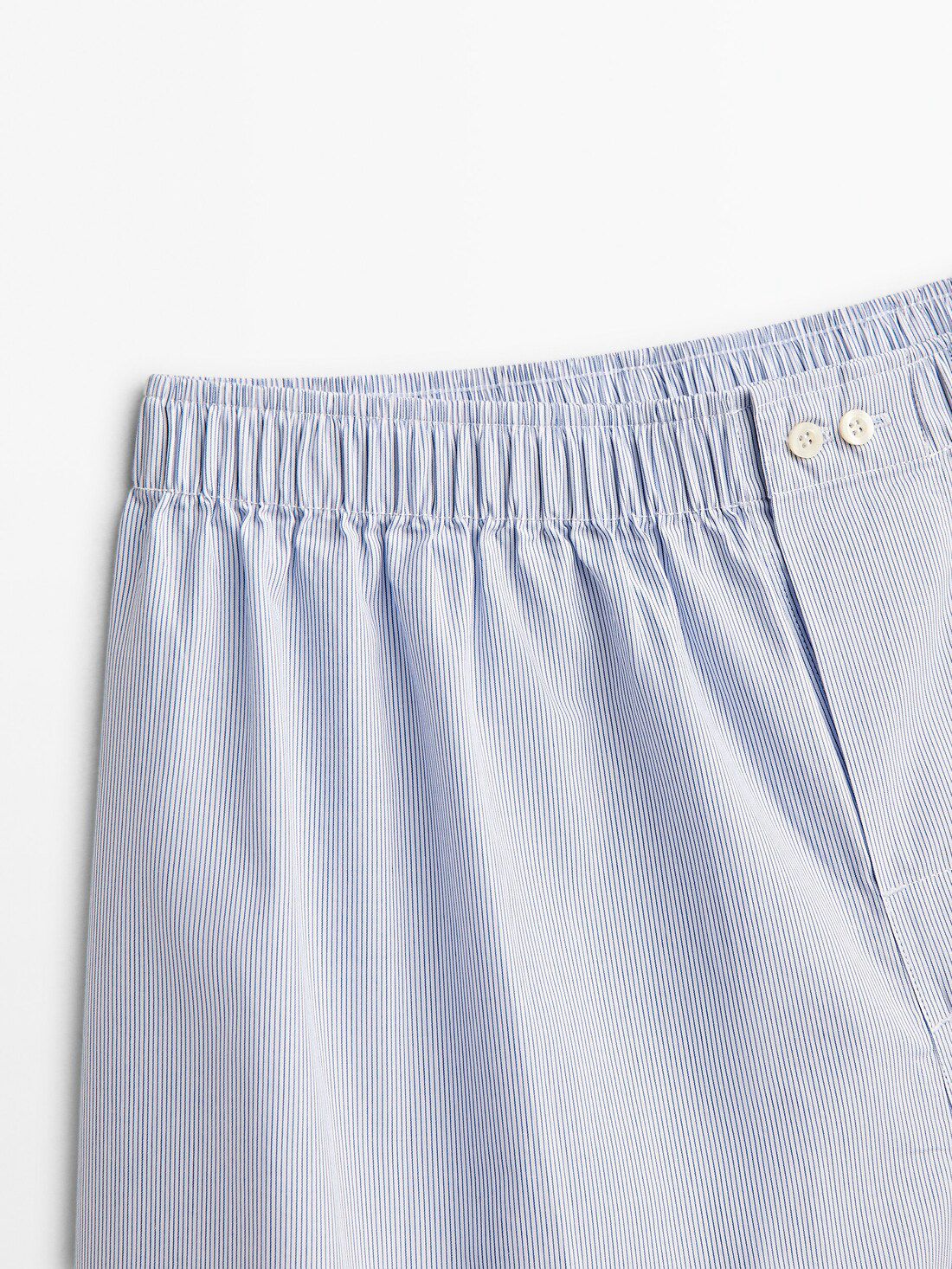 Massimo Dutti Micro-striped Poplin Men Underwear Light Blue | US-NG8913057