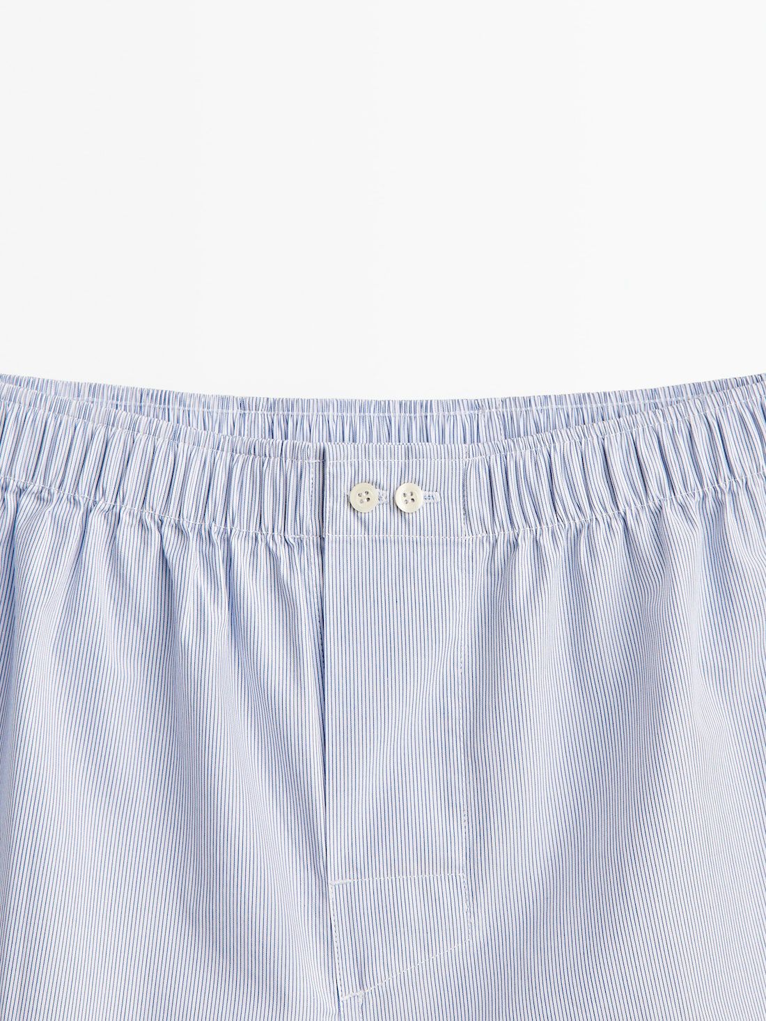 Massimo Dutti Micro-striped Poplin Men Underwear Light Blue | US-NG8913057