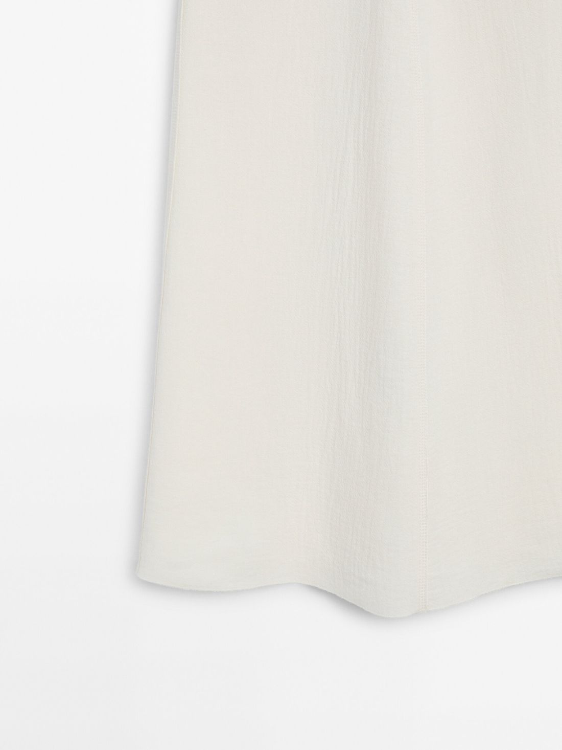Massimo Dutti Midi With Seam Detail Women Skirts White | US-QU7968045
