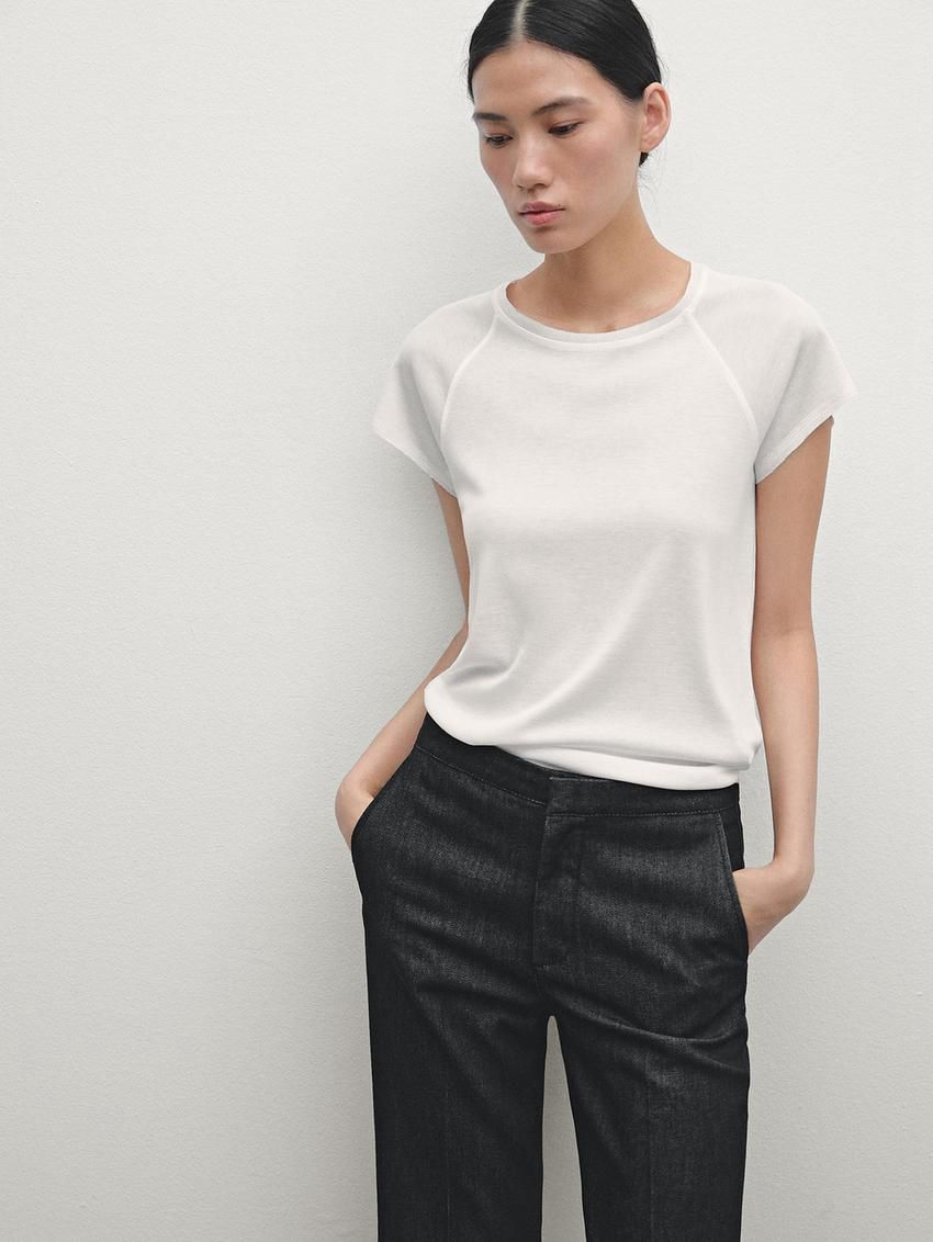 Massimo Dutti Mid-rise Flared Women Jeans Black | US-ZG6142590