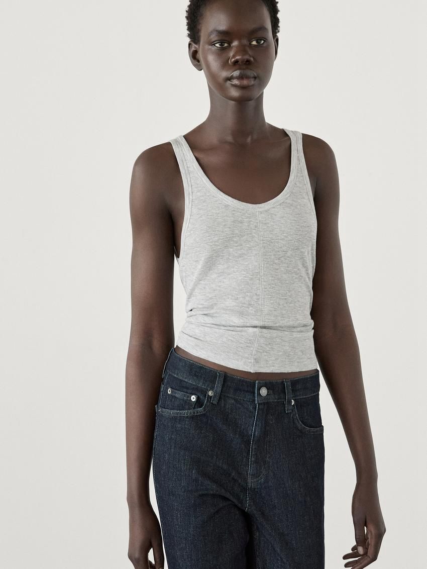 Massimo Dutti Mid-waist Skinny Fit Women Jeans Dark Blue | US-JB5196738