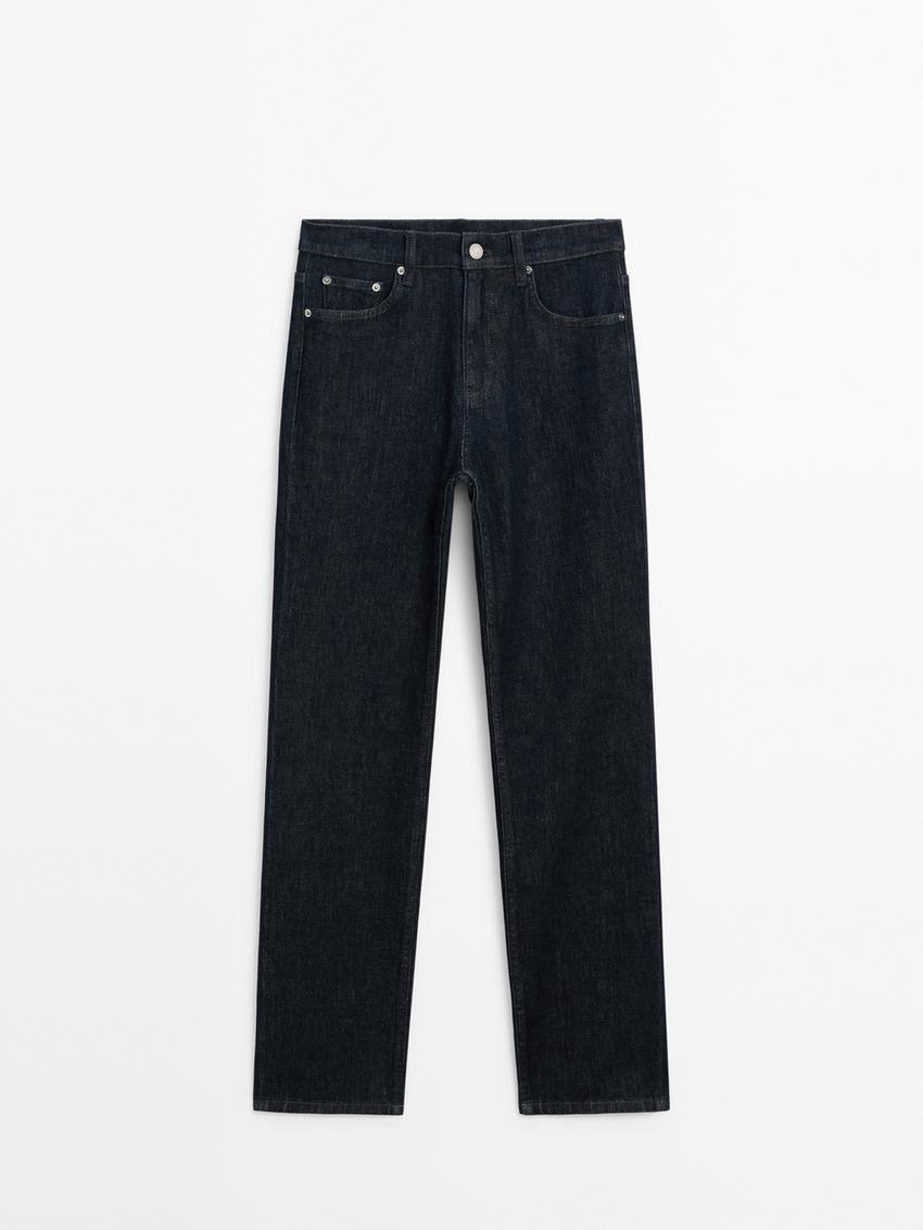 Massimo Dutti Mid-waist Skinny Fit Women Jeans Dark Blue | US-JB5196738