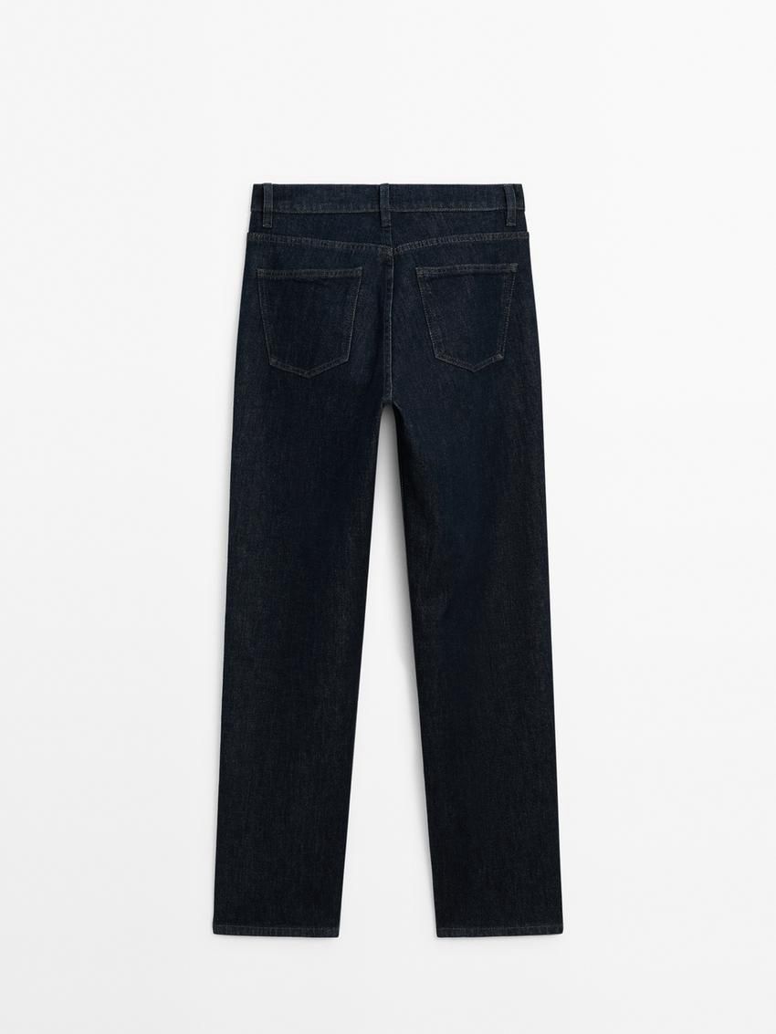 Massimo Dutti Mid-waist Skinny Fit Women Jeans Dark Blue | US-JB5196738