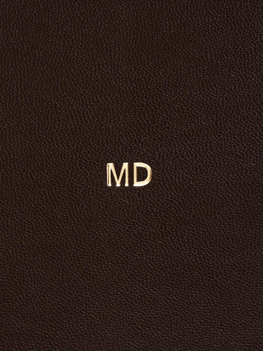 Massimo Dutti Nappa Leather Mini Women Handbag Dark Brown | US-IU8913650