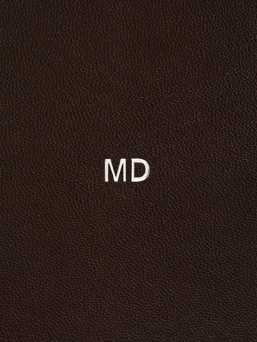 Massimo Dutti Nappa Leather Mini Women Handbag Dark Brown | US-IU8913650