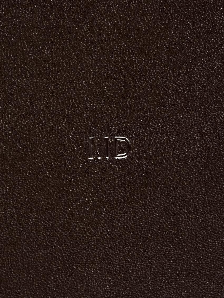 Massimo Dutti Nappa Leather Mini Women Handbag Dark Brown | US-IU8913650