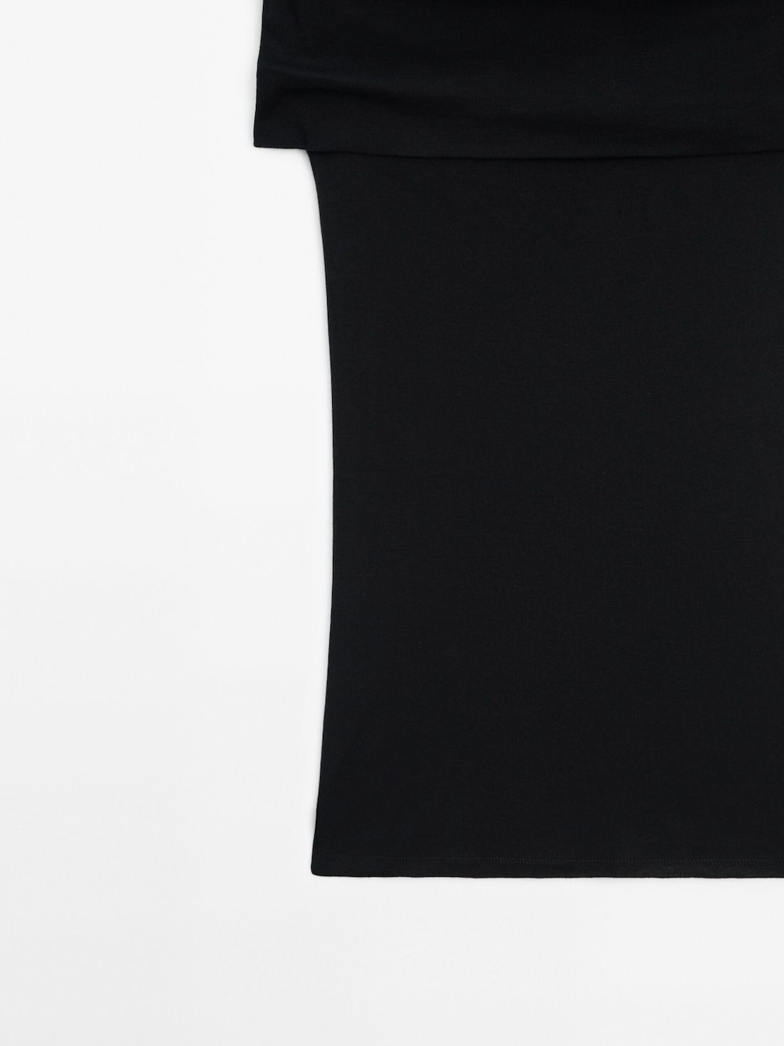Massimo Dutti Off-the-shoulder Women Top Black | US-KQ3875019