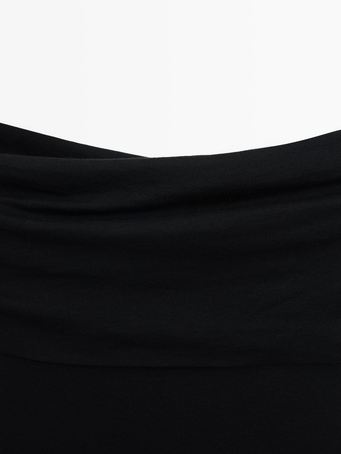 Massimo Dutti Off-the-shoulder Women Top Black | US-KQ3875019