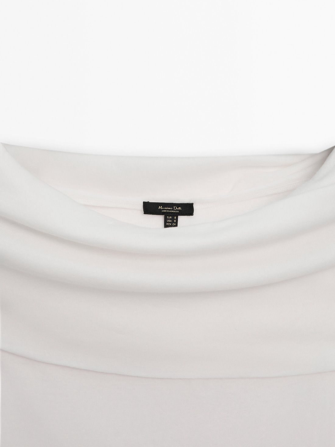 Massimo Dutti Off-the-shoulder Women Top Cream | US-XD4036791
