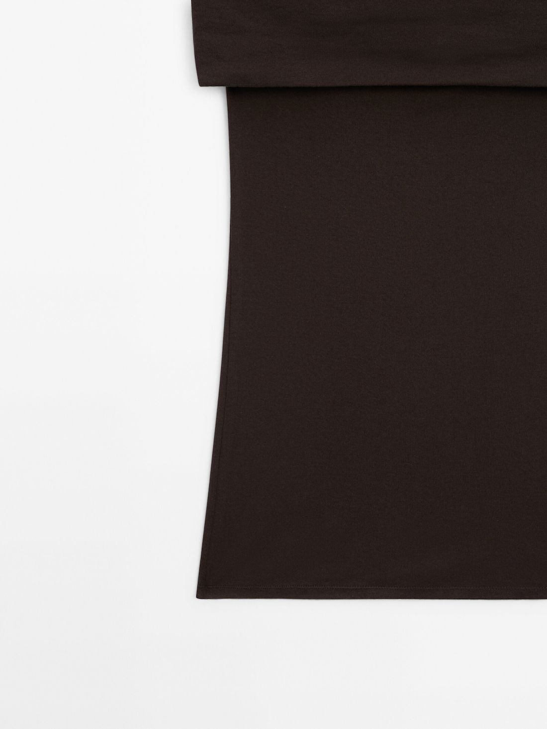 Massimo Dutti Off-the-shoulder Women Top Dark Brown | US-MY0218697