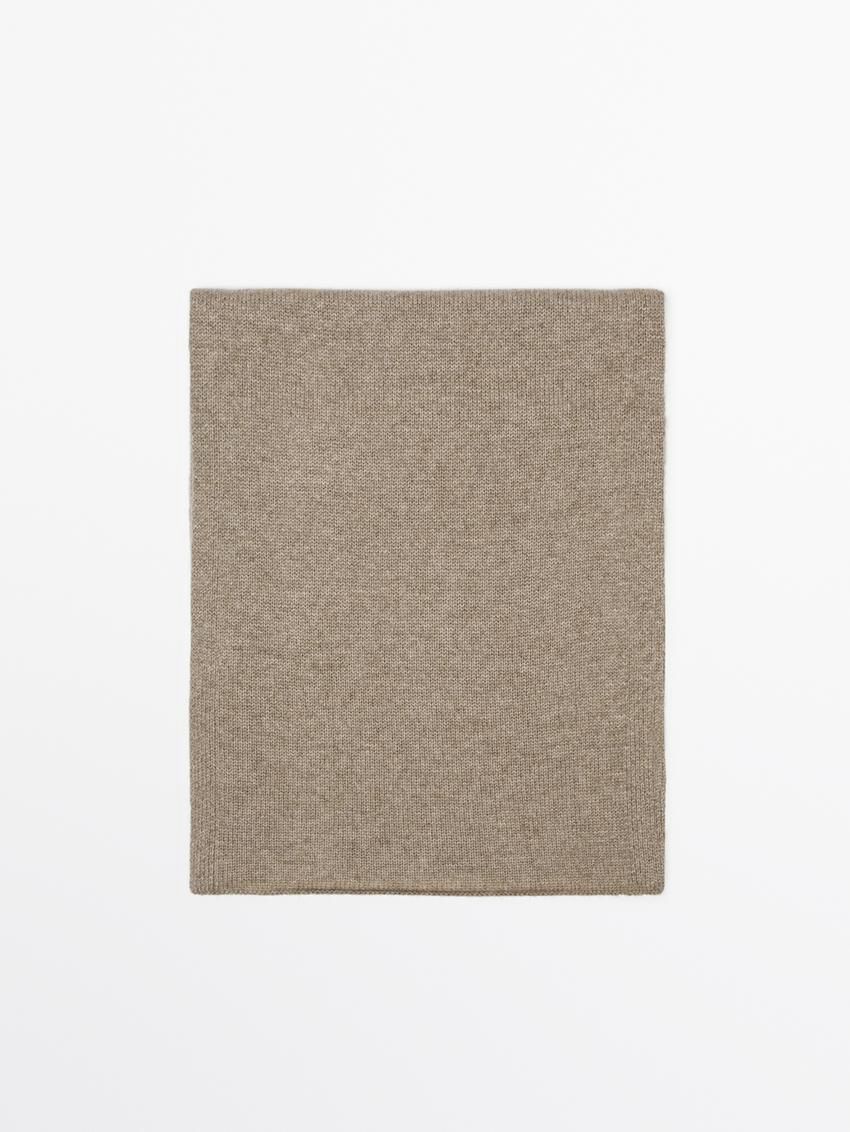 Massimo Dutti Plain Cashmere Women Scarf Brown Beige | US-MI1086495