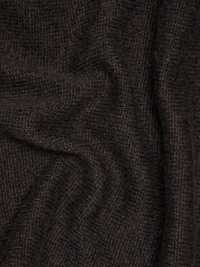 Massimo Dutti Plain Cashmere Women Scarf Dark Brown | US-ZT9583016