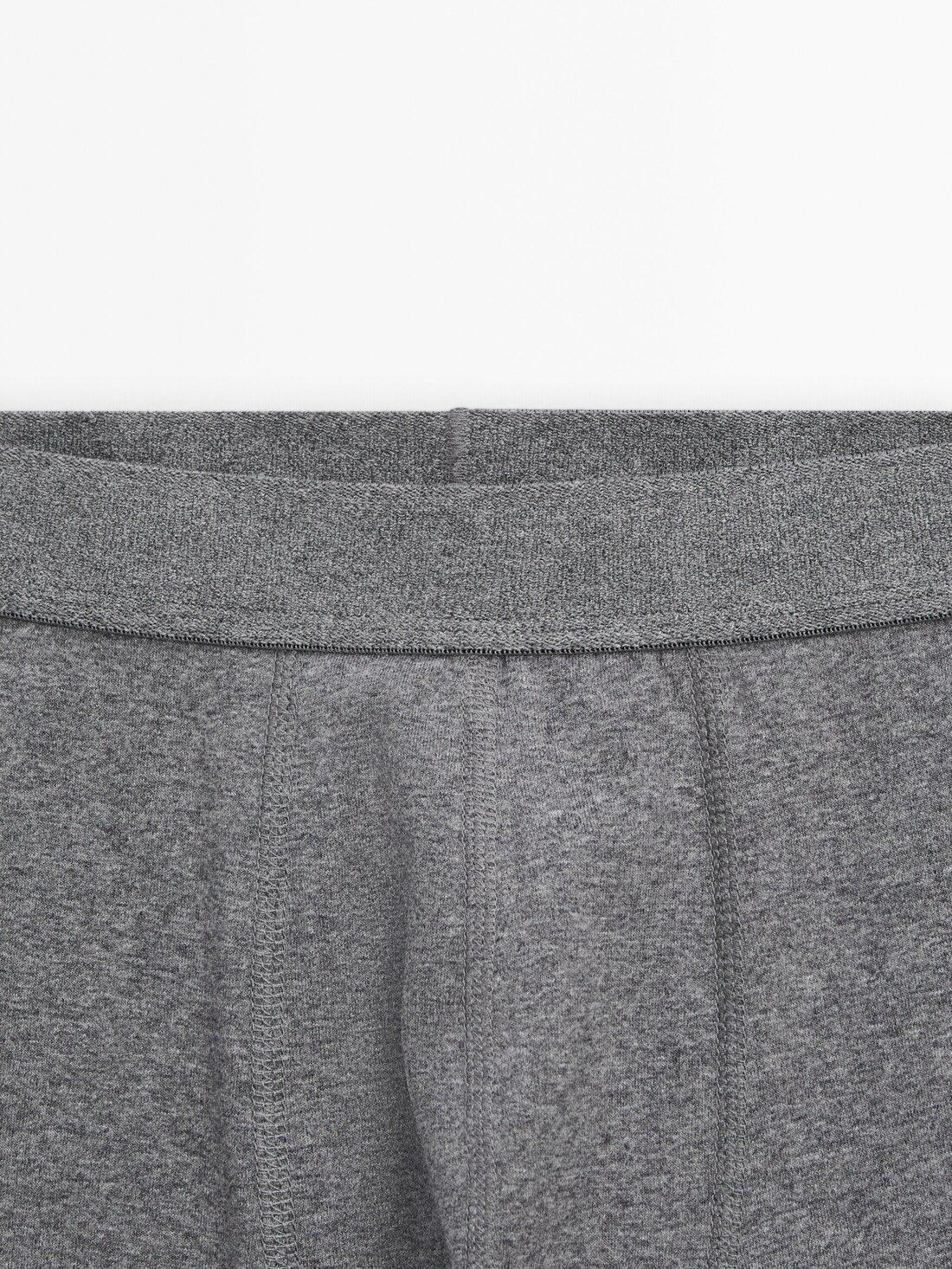 Massimo Dutti Plain Cotton Blend Men Underwear Grey | US-PZ5361289