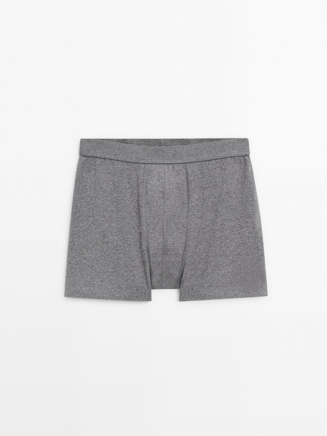 Massimo Dutti Plain Cotton Blend Men Underwear Grey | US-PZ5361289