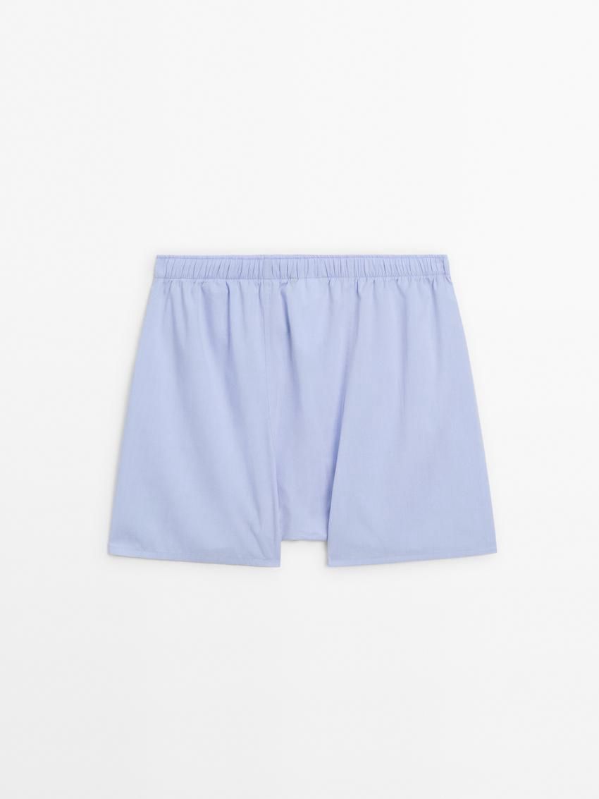 Massimo Dutti Poplin Men Underwear Blue | US-UV1283496