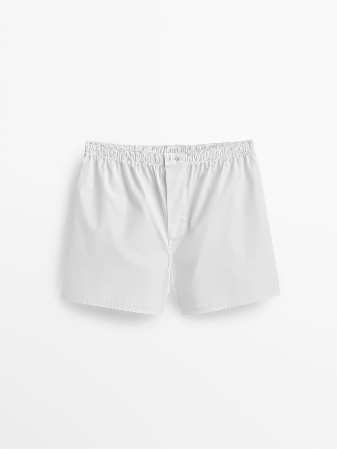 Massimo Dutti Poplin Men Underwear White | US-IS1358970