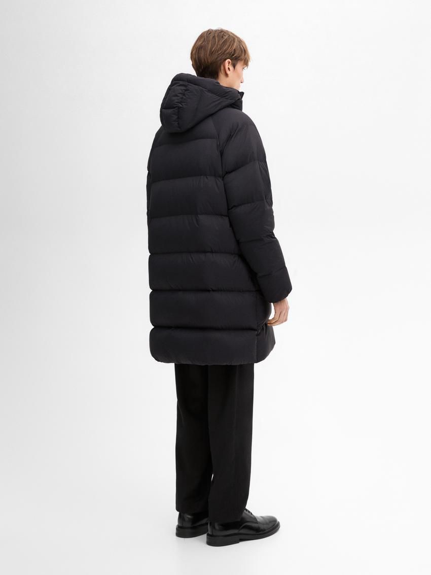 Massimo Dutti Quilted Down Men Puffer Jacket Navy | US-OY4279601