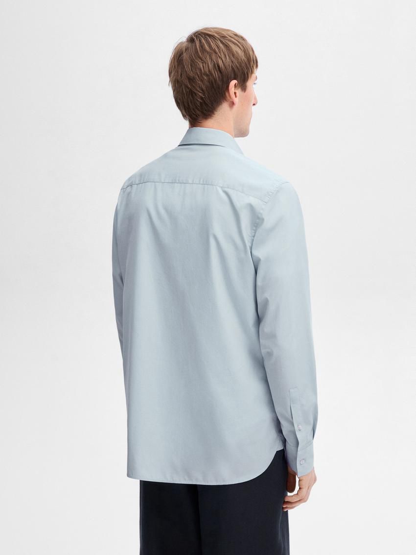 Massimo Dutti Regular Fit Cotton Poplin Men Shirts Light Blue | US-AP1460359
