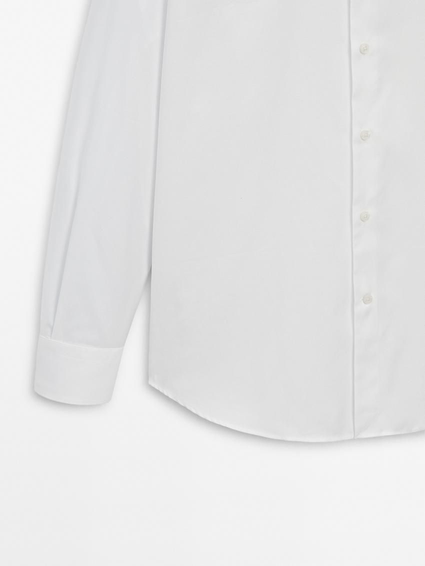 Massimo Dutti Regular-fit Cotton Men Shirts White | US-NZ3269578