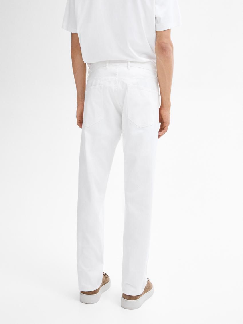Massimo Dutti Relaxed-fit Men Jeans White | US-ZF6370145