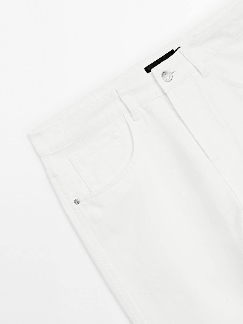 Massimo Dutti Relaxed-fit Men Jeans White | US-ZF6370145