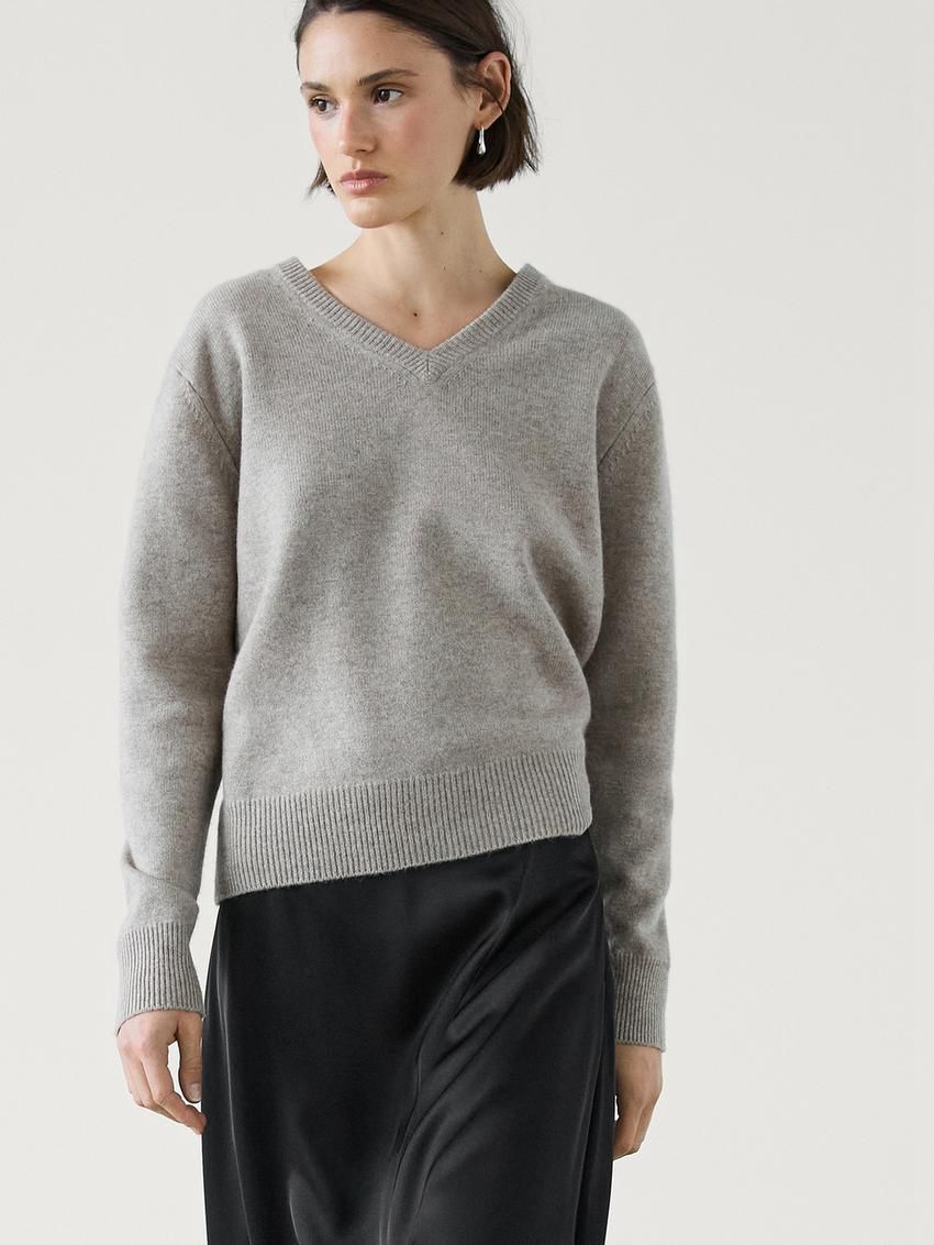 Massimo Dutti Satin A-line Midi Women Skirts Black | US-HD0468751