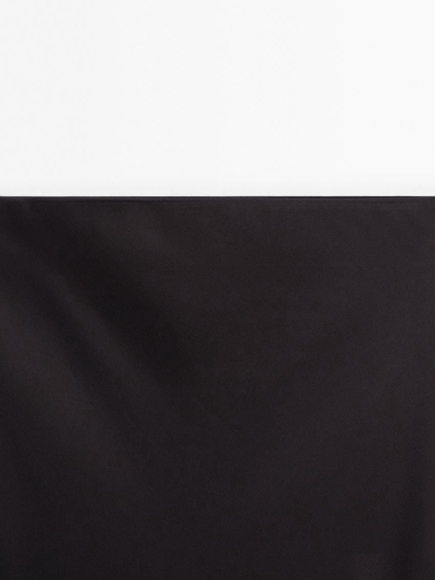 Massimo Dutti Satin Midi Women Skirts Dark Purple | US-AV7342596