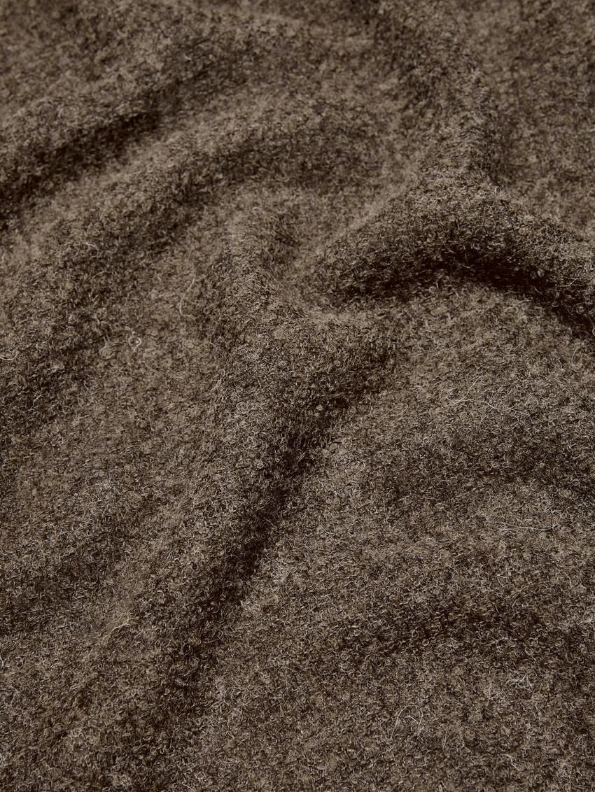 Massimo Dutti Scarf Knitted Detail Women Scarf Olive | US-XR2056738