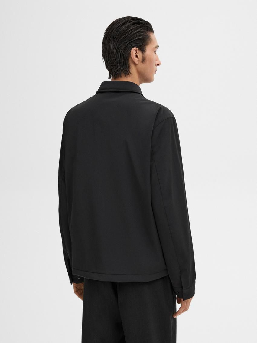 Massimo Dutti Short Stretch Men Jacket Black | US-ZW6594107