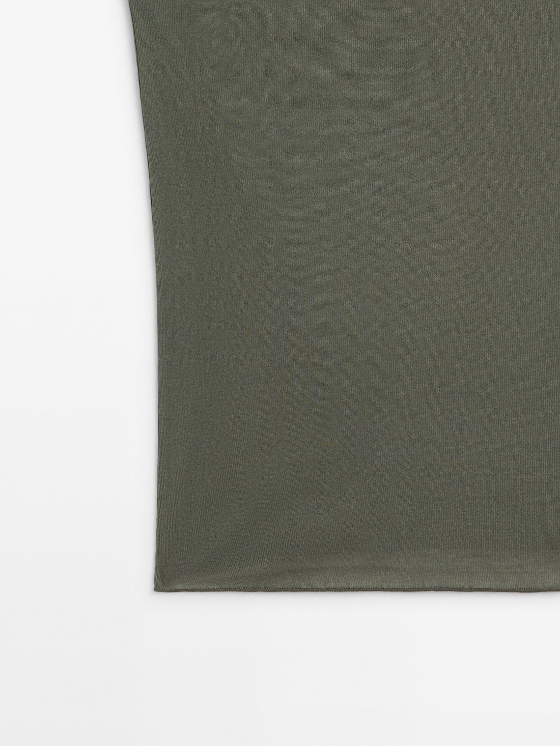 Massimo Dutti Silk Strappy Women Top Khaki | US-OL5984631