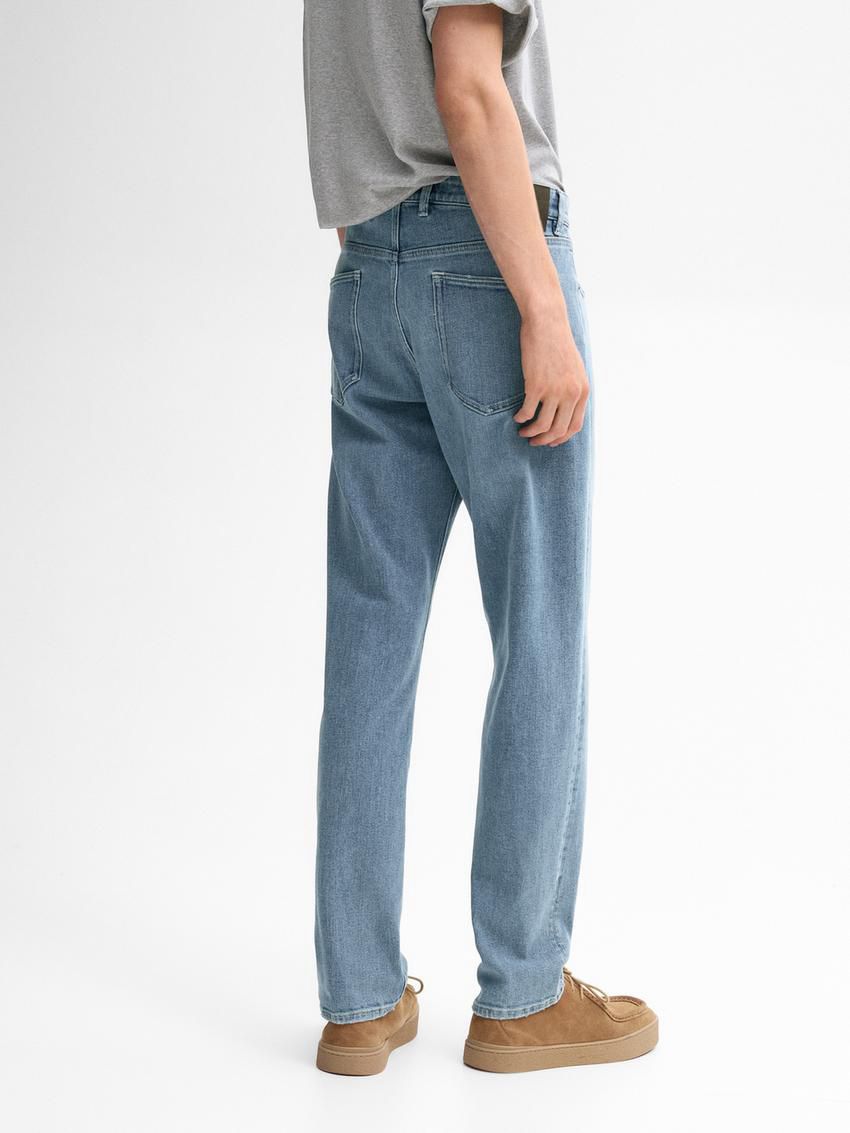 Massimo Dutti Slim Fit Men Jeans Blue | US-WC6293750