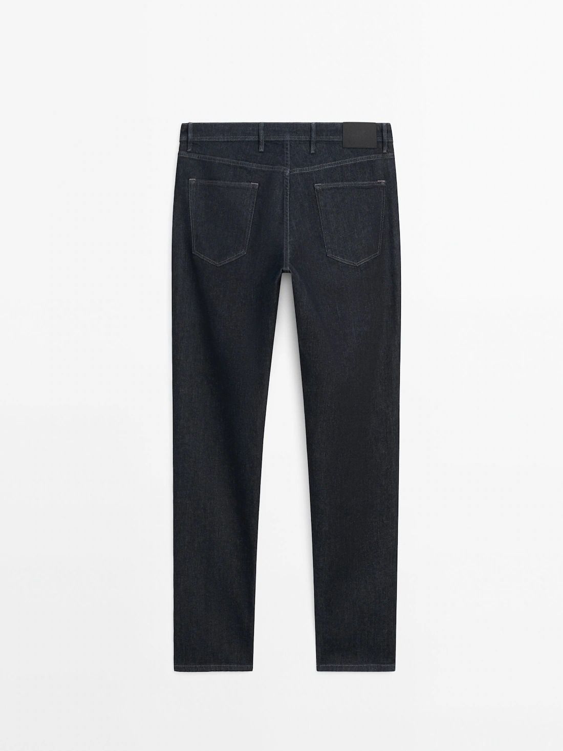 Massimo Dutti Slim Fit Men Jeans Navy | US-CG5643087