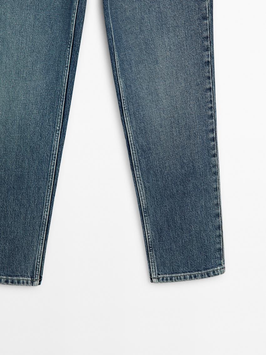 Massimo Dutti Slim Fit Mid-rise Cropped Women Jeans Light Blue | US-CS1862453