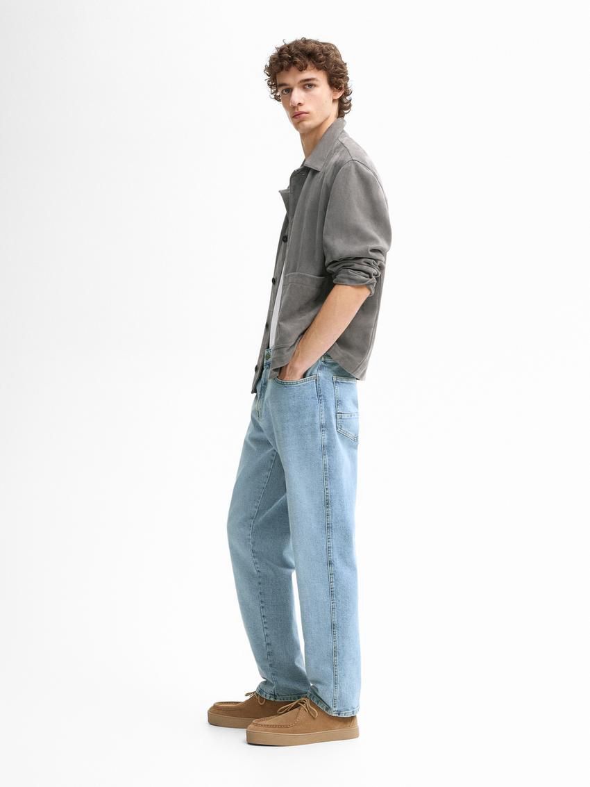 Massimo Dutti Slim Fit Mid-rise Men Jeans Blue | US-BQ3452908