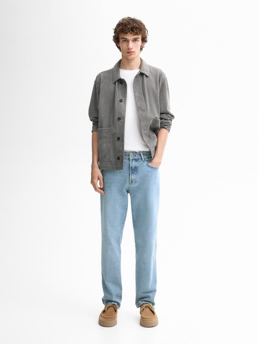 Massimo Dutti Slim Fit Mid-rise Men Jeans Blue | US-BQ3452908