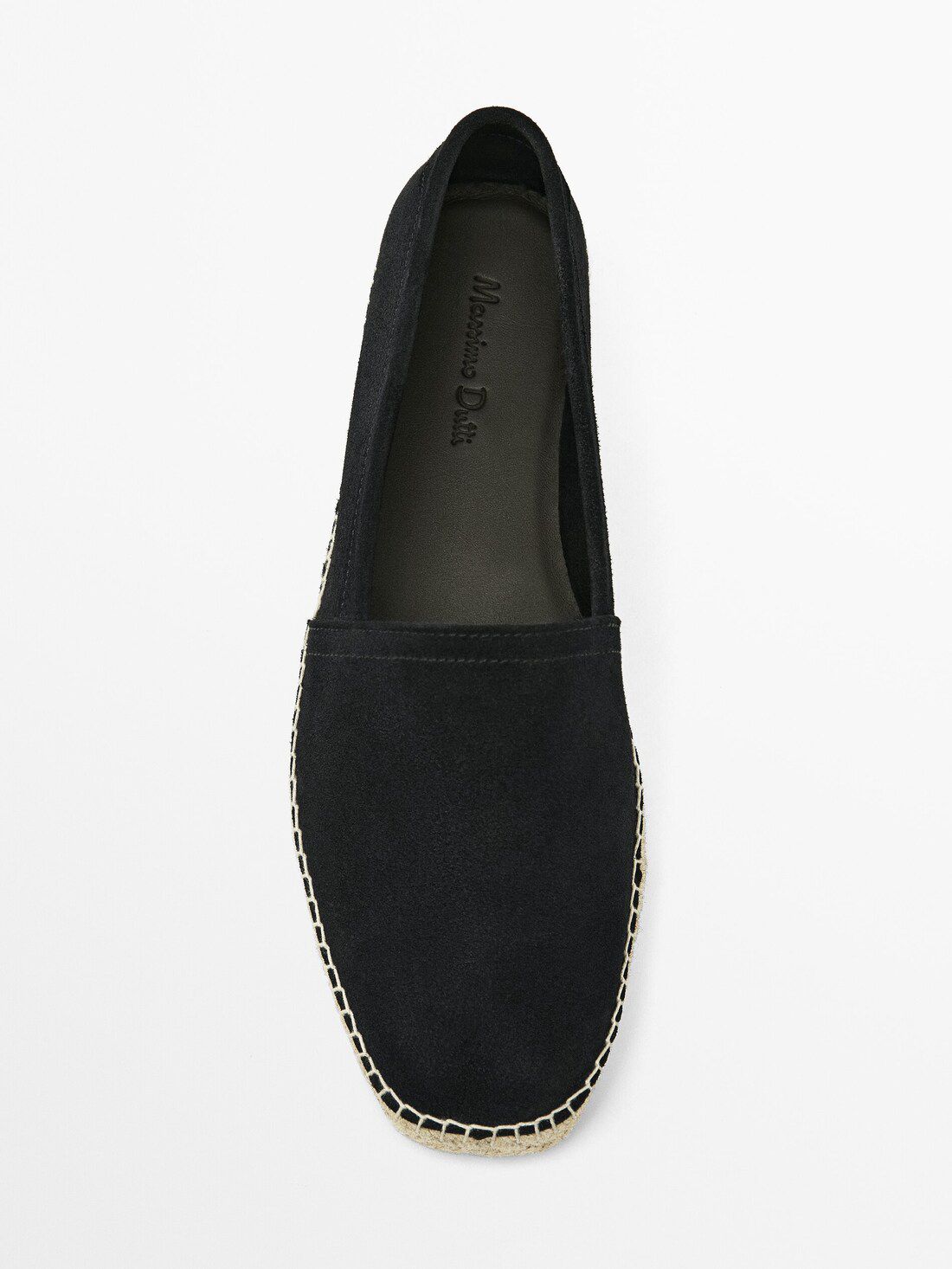 Massimo Dutti Split Suede Men Espadrilles Dark Grey | US-HA7483290