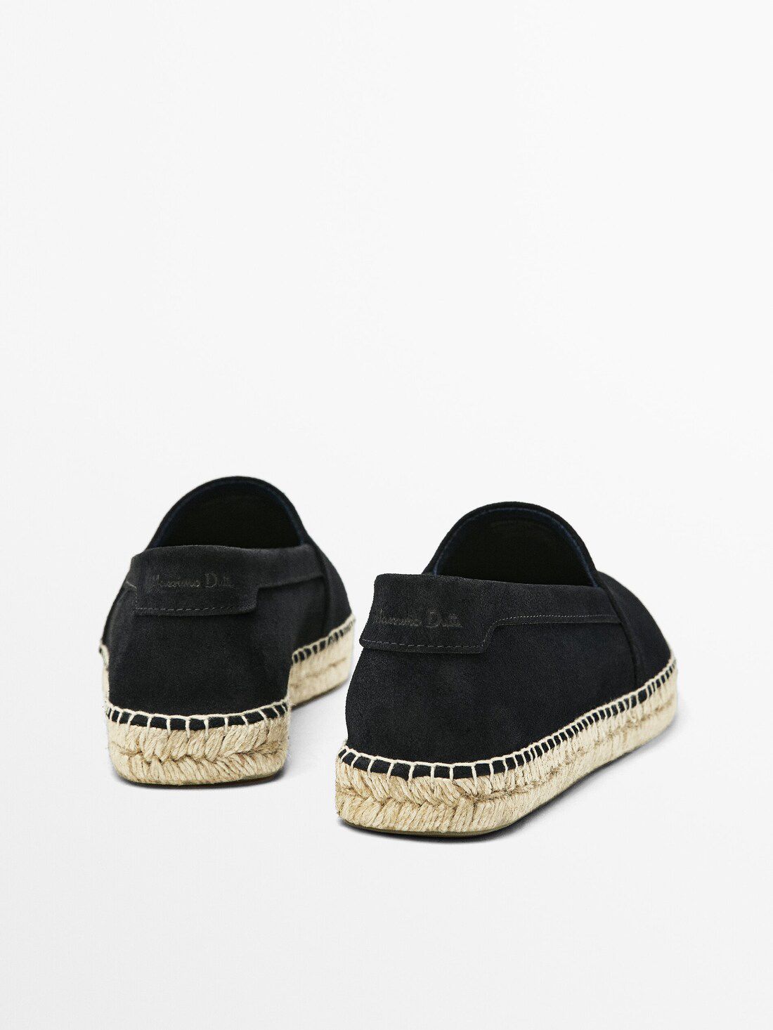 Massimo Dutti Split Suede Men Espadrilles Dark Grey | US-HA7483290