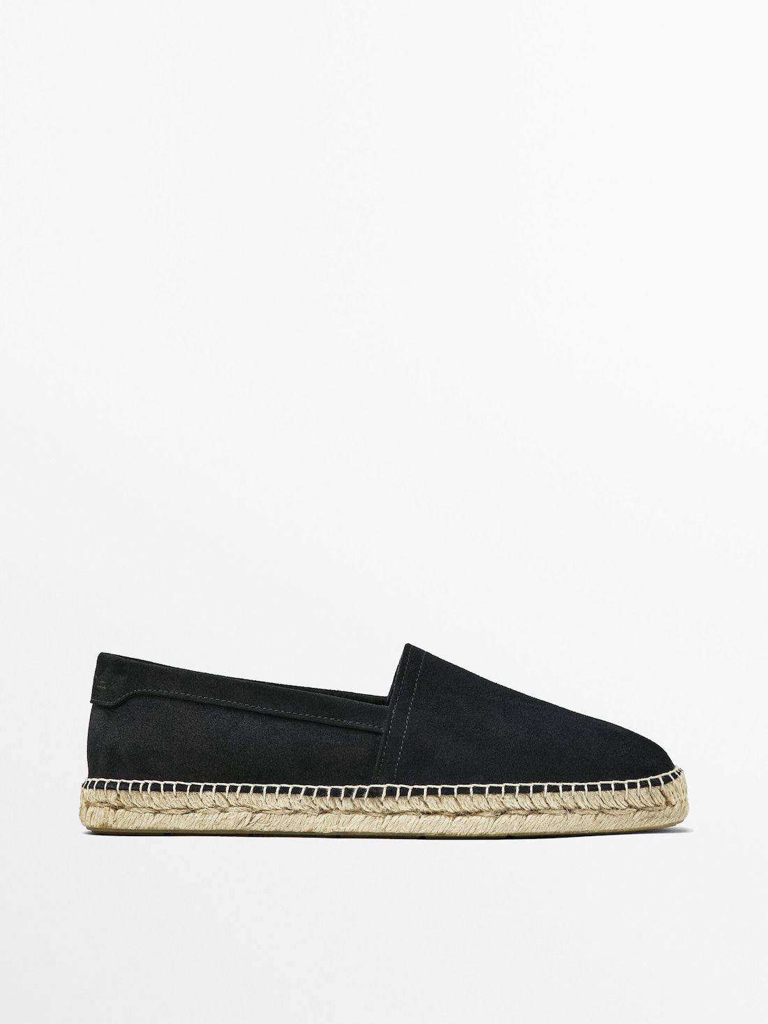 Massimo Dutti Split Suede Men Espadrilles Dark Grey | US-HA7483290