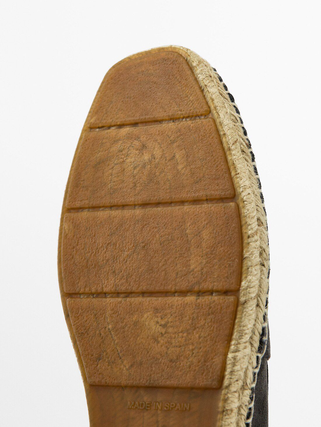 Massimo Dutti Split Suede Men Espadrilles Grey | US-HC1084356