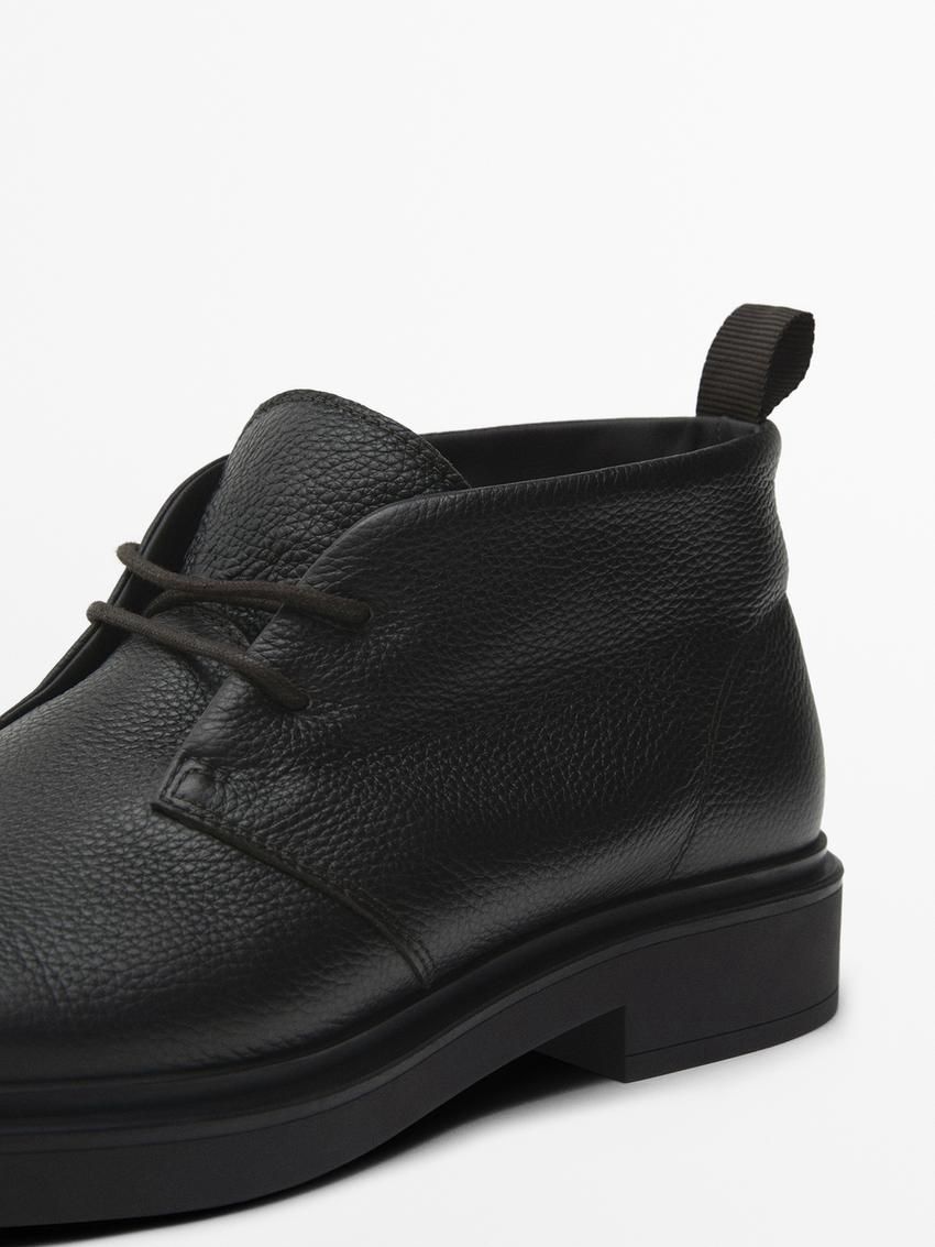 Massimo Dutti St. Moritz Ankle Men Desert Boots Dark Brown | US-SK8530267