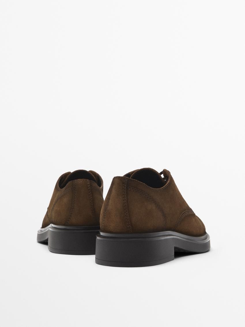 Massimo Dutti St. Moritz Men Leather Shoes Brown | US-DV5286940